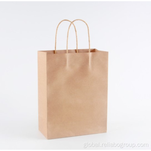 Kraft Take Away Food Gift Bag Customized take away fashion shopping kraft paper bags Factory